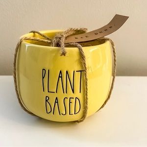New Rae Dunn “Plant Based” Small Ceramic Planter
